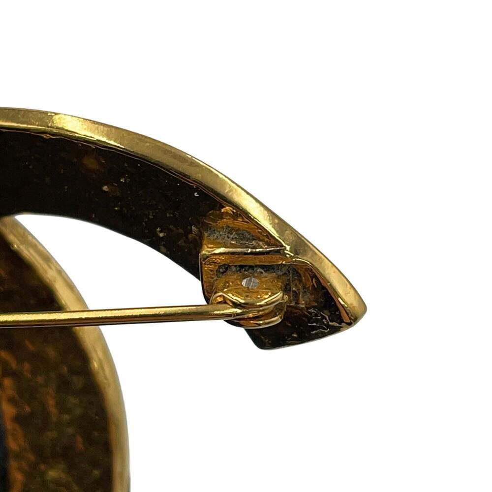 CHANEL Gold Logo Brooch - Picture 8 of 13